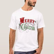Retro Merry Christmas Typografie
