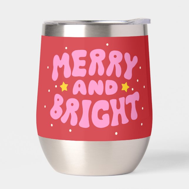 Retro Merry und Bright Holiday Design (Links)