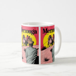 Retro Merzouga Sahara Kamelritt Marokko Reise gi Kaffeetasse