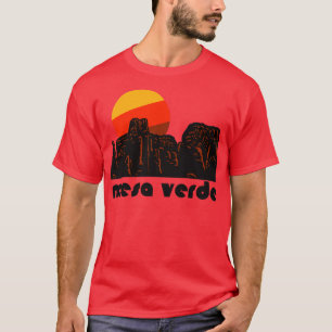 Retro Mesa Verde Touristen Souvenir Nationalpark D T-Shirt