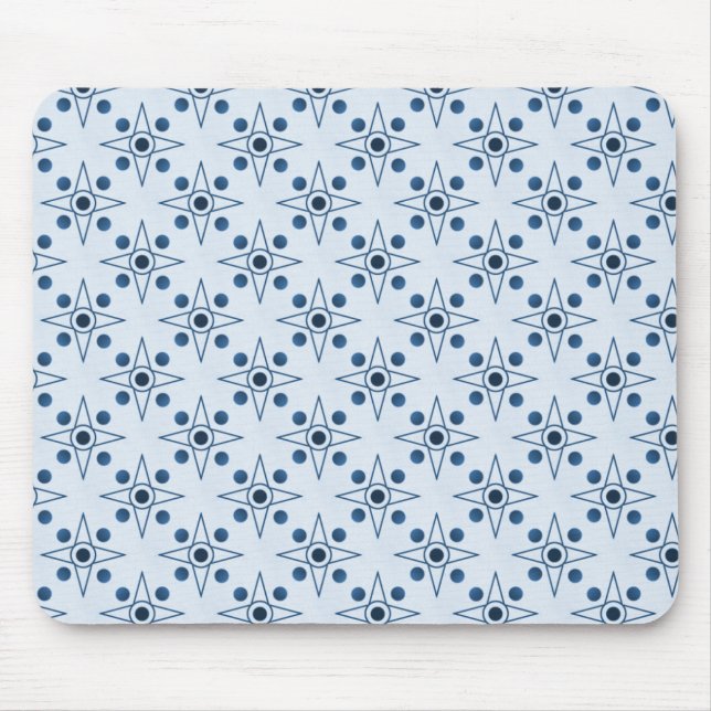 Retro-metrische Mousepad, Royal Blue Mousepad (Vorne)