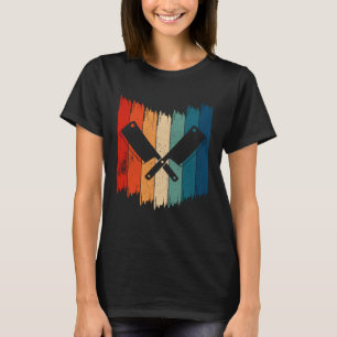 Retro Metzger Knife Vintag Metzgermesser T-Shirt