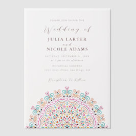 Retro Mexican Terrain Blühend Mandala Wedding