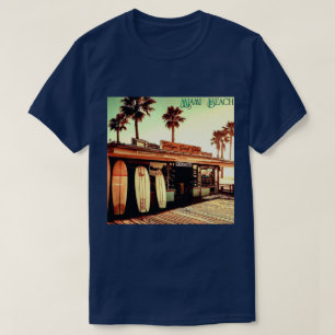Retro Miami Beach Surfshop Unisex T - SHIR T-Shirt