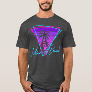 Retro Miami Beach Vintag 80er Beach Geschenk T-Shirt