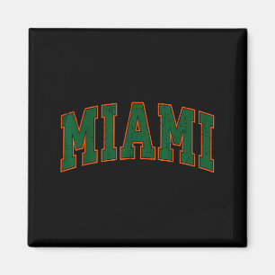 Retro-Miami-Florida-Shirt für Männer, Frauen und K Magnet