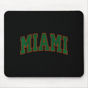 Retro-Miami-Florida-Shirt für Männer, Frauen und K Mousepad