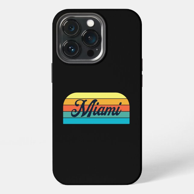 Retro Miami iPhone Hülle (Hinten)