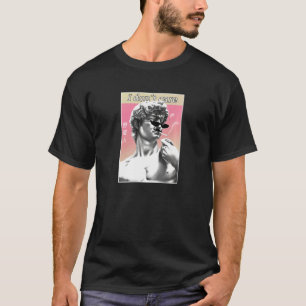 Retro Michelangelo 90er ästhetische Vaporwave Meme T-Shirt