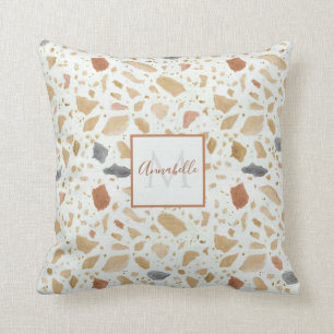 Retro Mid Centrum Modern Terrazzo Terracotta auf d Kissen