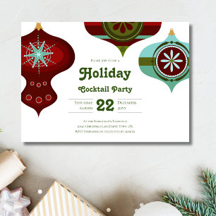 Retro-Mid-Century-Christmas-Cocktailparty Einladung