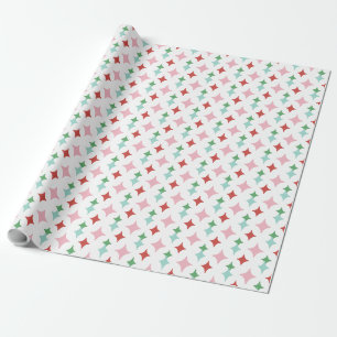 Retro Mid-Century Diamant   Pastell-Weihnachten Geschenkpapier