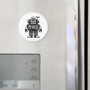 Retro-Mid-Century-inspirierter Roboter Magnet