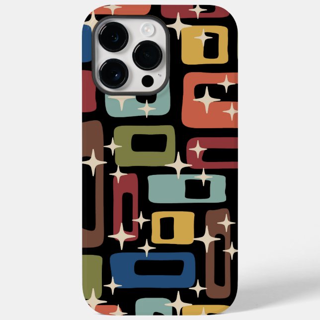 Retro-Mid-Century-Modern-Abstrakt Case-Mate iPhone Hülle (Rückseite)