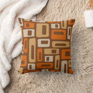 Retro-Mid-Century-Modern-abstraktes Muster Kissen