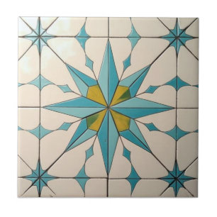 Retro-Mid-Century-Modern-Atomisches-Geometrisches- Fliese