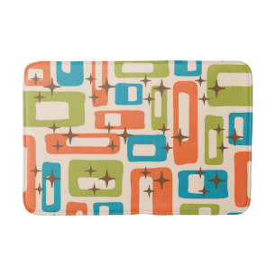 Retro Mid Century Modern Badematte