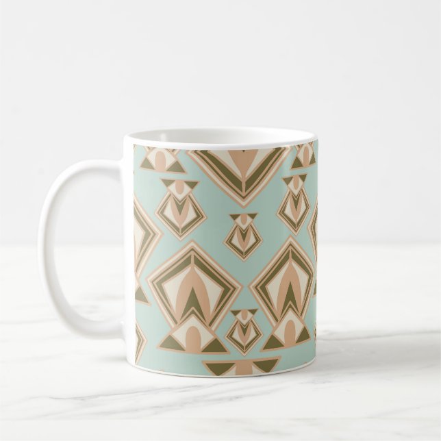 Retro Mid Century Modern Diamond Kaffeetasse (Links)