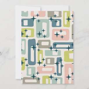 Retro Mid Century Modern Einladung