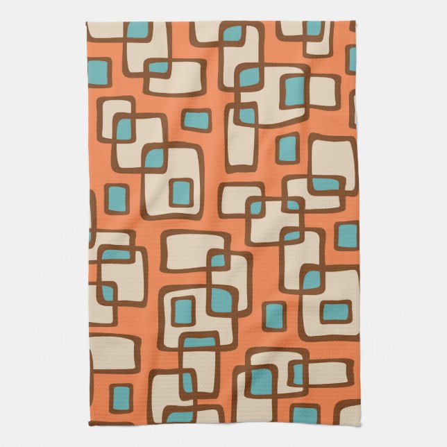 Retro Mid Century Modern Geschirrtuch (Vertikal)