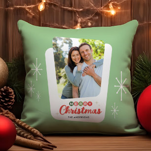Retro-Mid-Century-Modern-Photo-Weihnachten Kissen