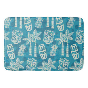 Retro-Mid-Century-Modern-Tiki-Muster Badematte
