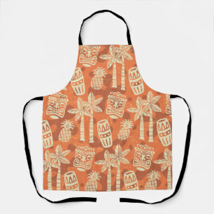 Retro-Mid-Century-Modern-Tiki-Muster Schürze