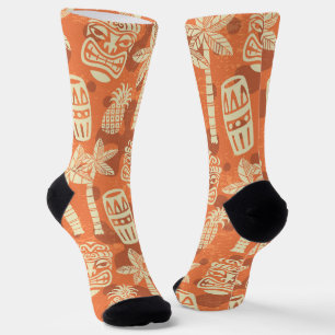 Retro Mid Century Modern Tiki-Muster Socken