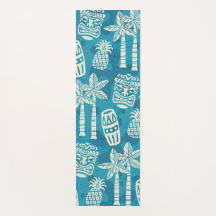 Retro Mid Century Modern Tiki-Muster Yogamatte
