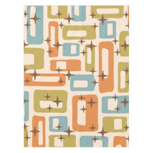Retro Mid Century Modern Tischdecke