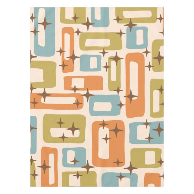 Retro Mid Century Modern Tischdecke (Vorderseite)
