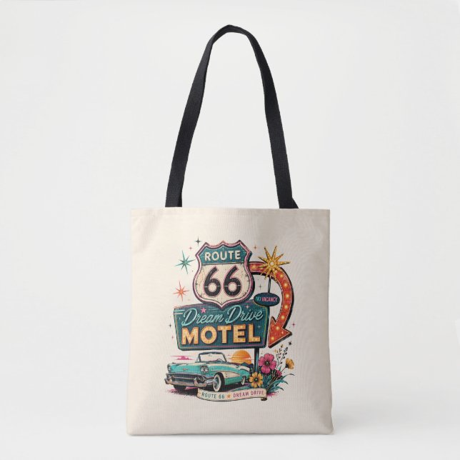 Retro-Mid-Century-Motel-Tasche (Vorderseite)
