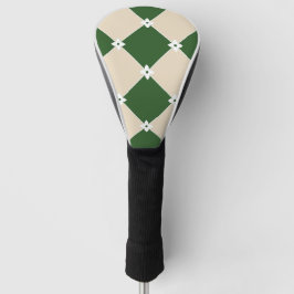 Retro-Mid-Century-Salbei-Grüner Harlekin Golf Headcover