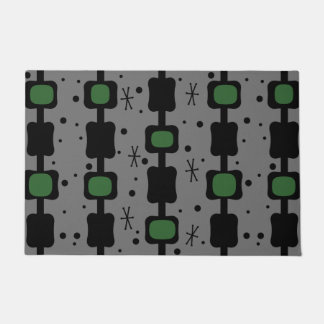 Retro Mid Mod Columns Box Forest Green Fußmatte