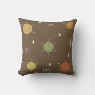 Retro Mid Mod Sternexplosion Sky mehrfarbig Kissen