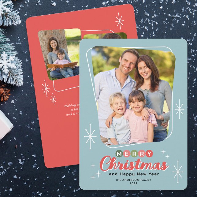 Retro Midjahrhundert Moderne 3 Foto Weihnachten (Von Creator hochgeladen)