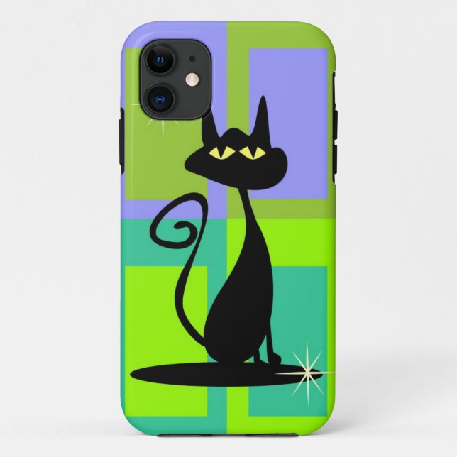 Retro Miezekatze Iphone 5 atomarabdeckung Case-Mate iPhone Hülle (Rückseite)