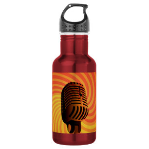 Retro-Mikrofon individuell Edelstahlflasche