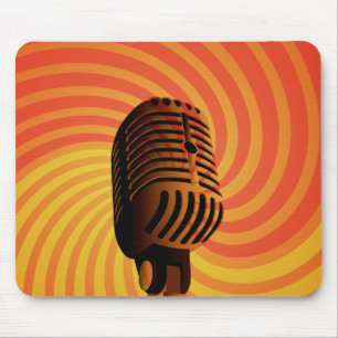 Retro-Mikrofon individuell gestaltete Laptop-Hülle Mousepad