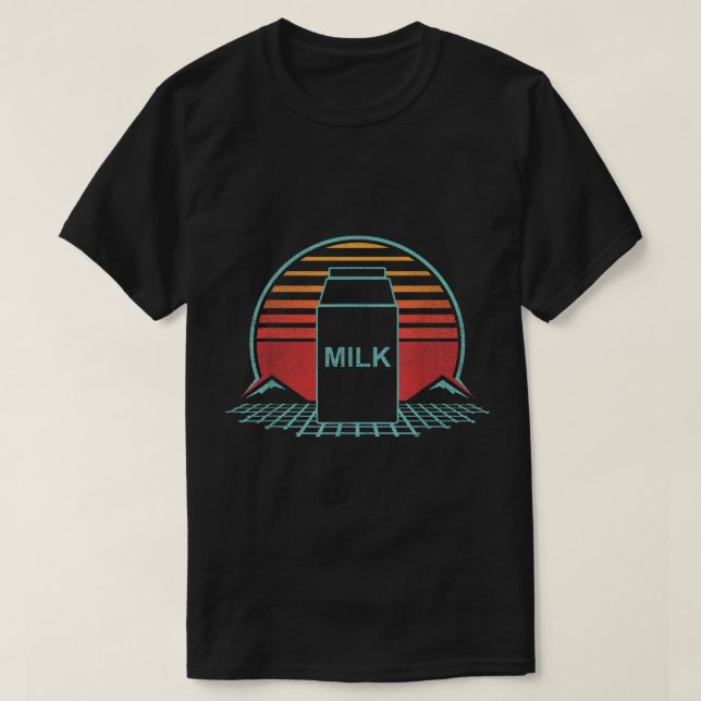 Retro-Milch-Vaporwave-Ästhetik T-Shirt (Design vorne)