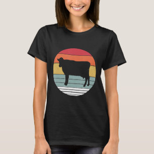 Retro-Milchkuh Tier im Vintage-Stil T-Shirt
