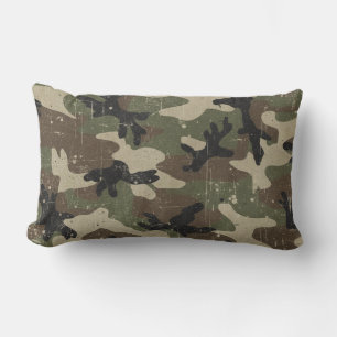 Retro-Militärtarnmuster Lendenkissen