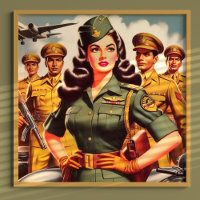 Retro Military Pinup
