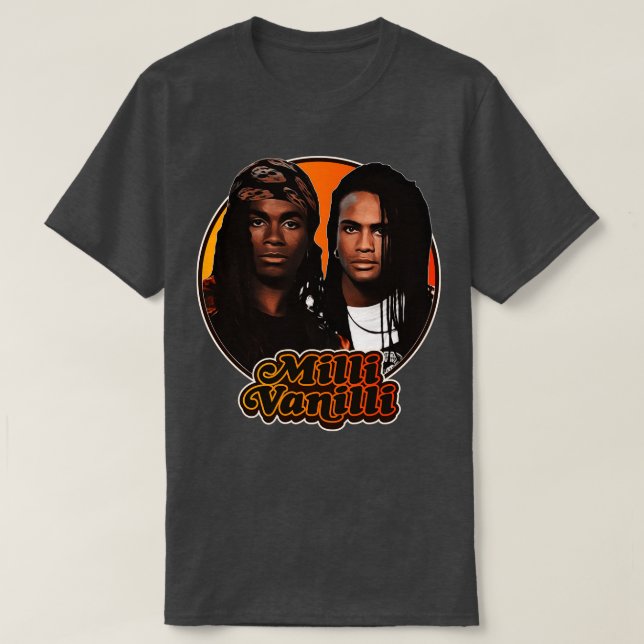 Retro Milli Vanilli Tribut 2 T-Shirt (Design vorne)