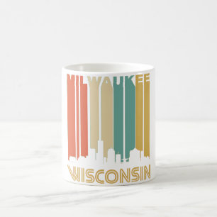 Retro Milwaukee-Skyline Tasse