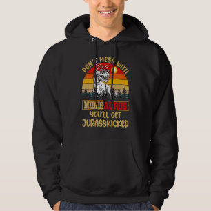 Retro Mimisaurus Mess du nicht Jurass bekommst Hoodie