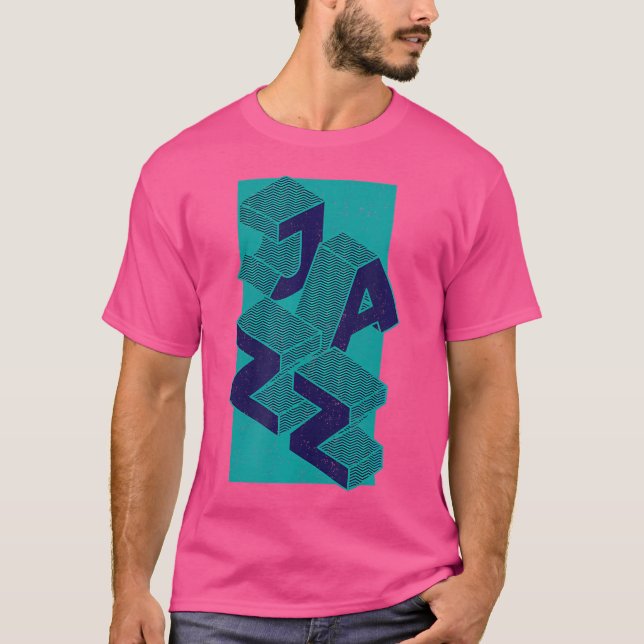Retro Minimal Jazz Music 90S T-Shirt (Vorderseite)
