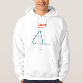 Retro Minimalist Ascot Racecourse Line Art Print Hoodie