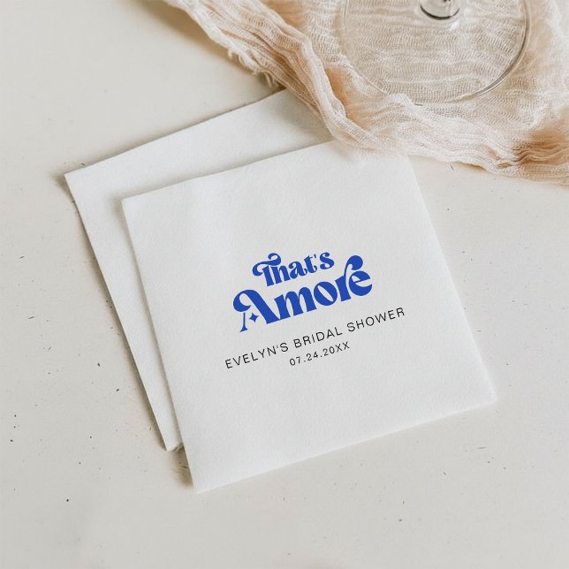 Retro-Minimalist Das ist amore Brautparty Serviette (Von Creator hochgeladen)