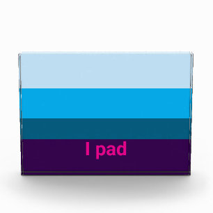 Retro-Minimalist-Farbenblock Blau-Lila-iPad-Hülle Fotoblock